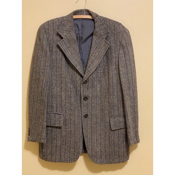 Harris Tweed Other - Harris Tweed Men's Blazer Sport Coat Wool Two-Button Jacket Size 44L